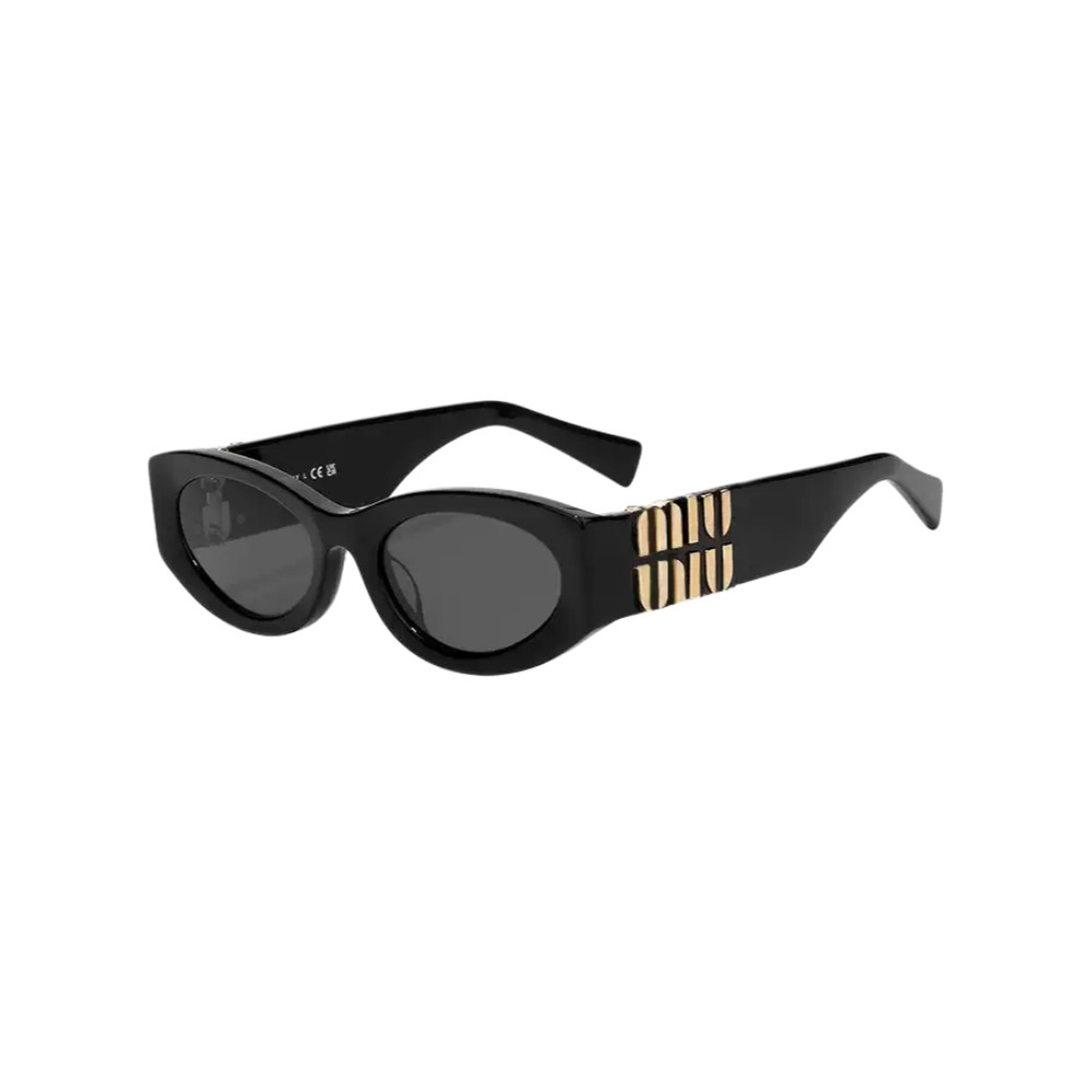Miumiu Fashion Classic Sunglasses kacamata hitam  Women's trendy small-frame sunglasses Glimpse SMU1