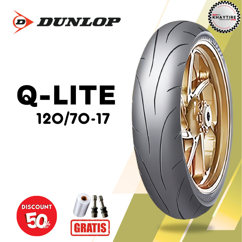Ban Soft Compound Motor Sport - Supermoto DUNLOP SPORTMAX Q-LITE 120/70 Ring 17 Tubeless