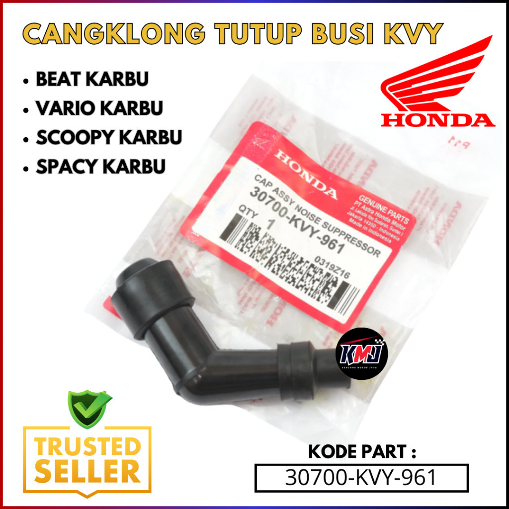 30700-KVY-961 Tutup Busi Cangklong KVY Honda Beat Karbu Vario Karbu Scoopy Karbu Spacy Karbu Ori