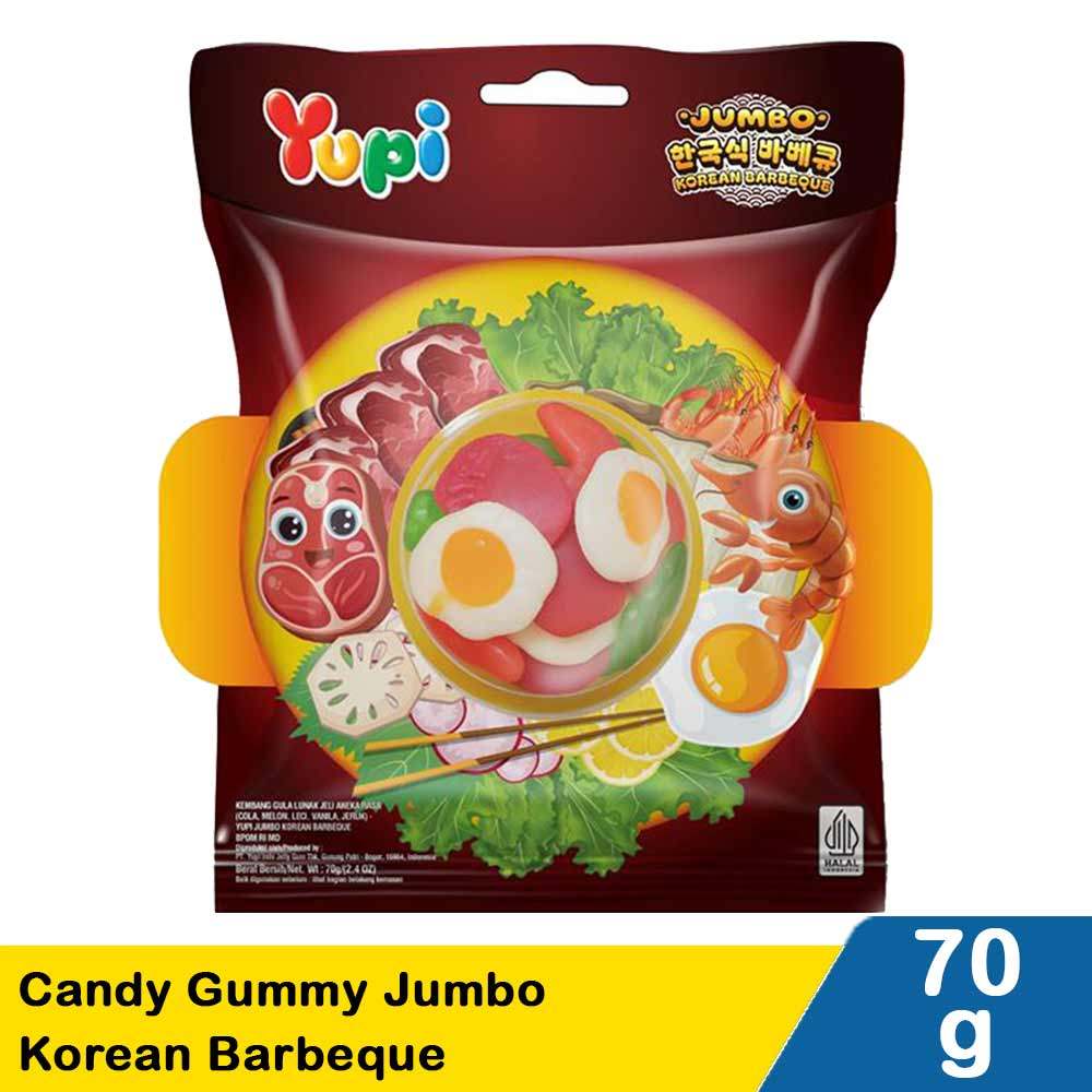 YUPI CANDY GUMMY JUMBO KOREAN BARBEQUE 70g