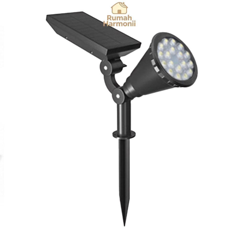 Lampu Tenaga Surya Tahan Air 18LED Lampu Sorot Lanskap Surya Lampu Sorot Tiang Surya untuk Pagar Ger