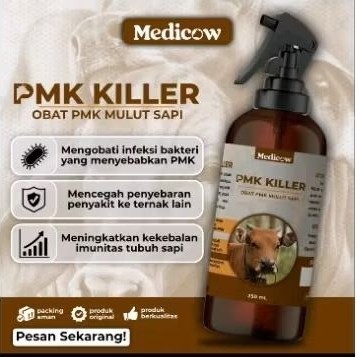 Medicow PMK KILLER obat ampuh atasi PMK pada sapi penyakit mulut dan kuku