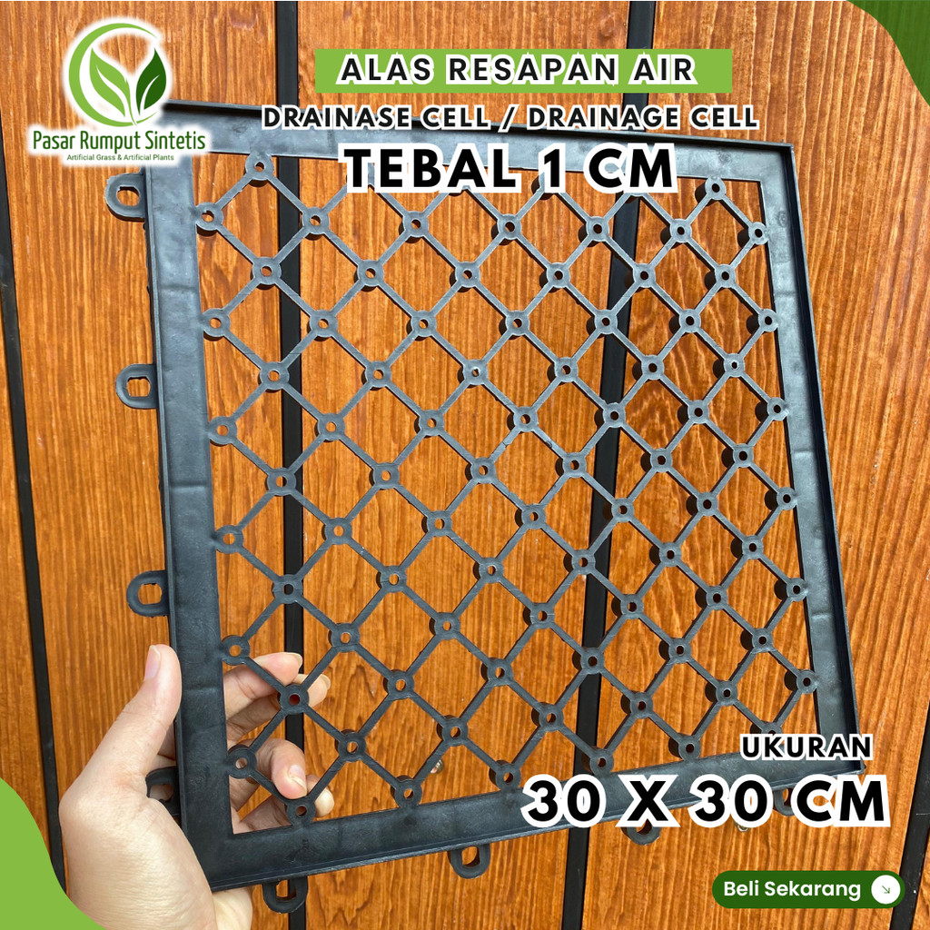 Drainase Decking Tebal 1,5 cm / Ukuran 30×30 cm / Alas Rumput Sintetis