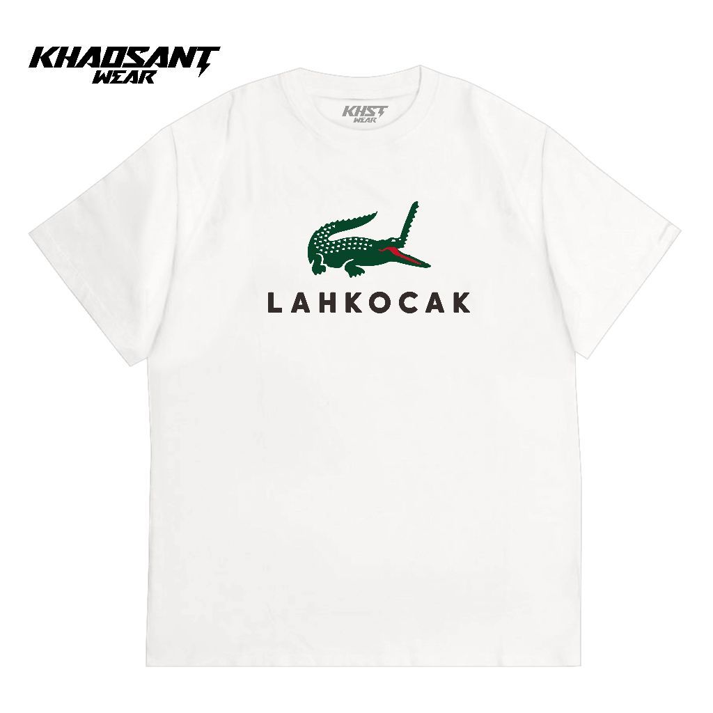 KHAOSANT Tshirt Lah Kocak | Kaos Plesetan Brand Lucu | Baju Parodi Lahkocak
