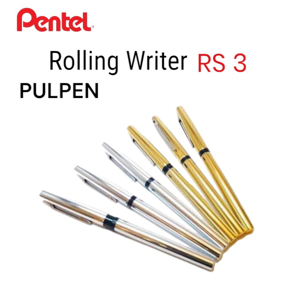 PULPEN PENTEL RS 3 ROLLING WRITER ASLI (PCS)