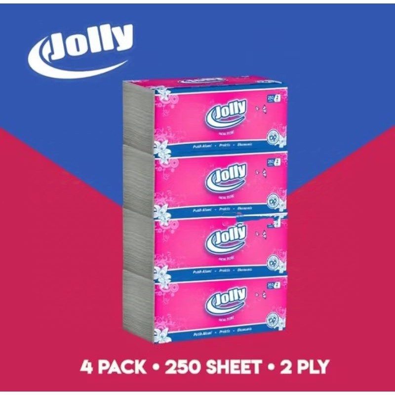 TISSUE JOLLY FACIAL 250 SHEETS TISSUE JOLLY