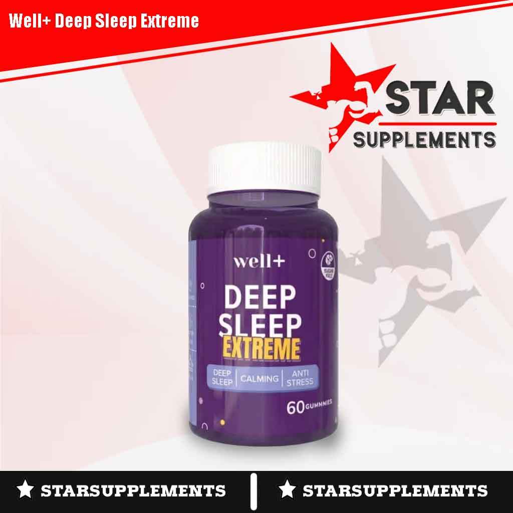 Well+ DEEP SLEEP EXTREME 60 Gummies / Suplemen Anti Stress Tidur Lelap Relaks Natural Ashwagandha Ma