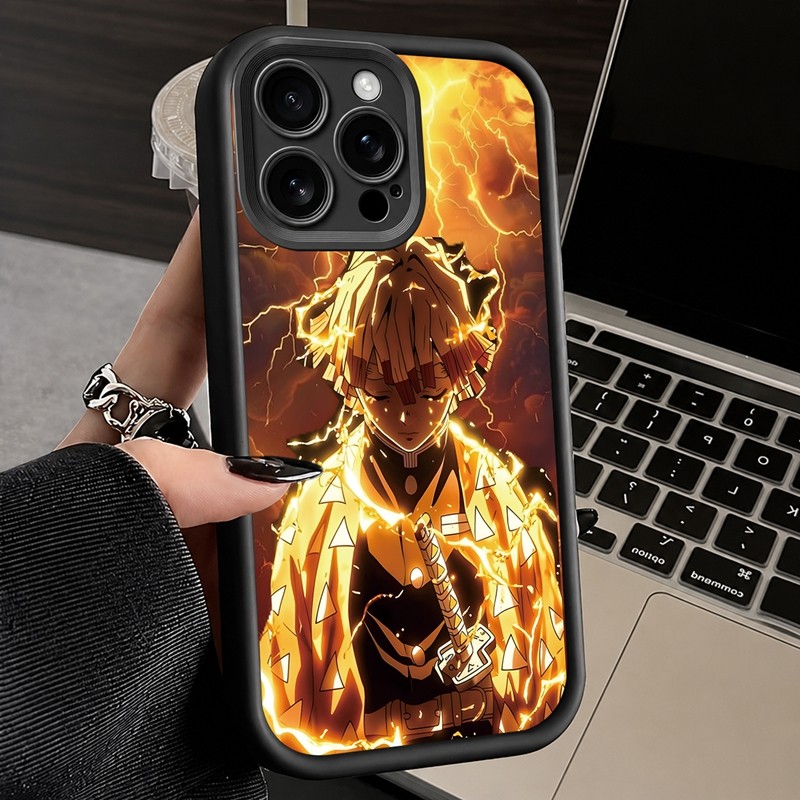 Casing Cocok Tokoh Anime Berkepala Emas Bersinar Untuk OPPO A38 A78 A15-17 A3S A9 A53-58 A7 A74 A36 