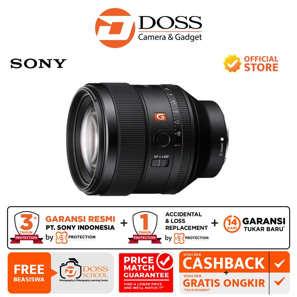 Sony FE 85mm f/1.4 GM / Lensa Sony 85mm