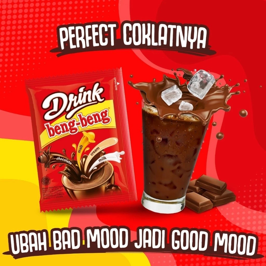 Beng Beng Drink 27gr harga ecer varian renceng / renteng Minuman Cokelat Coklat Drink tanpa free Pra