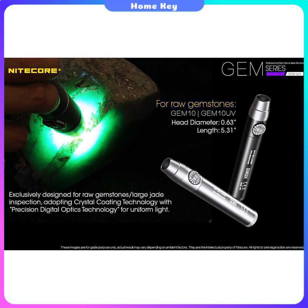 Nitecore GEM10UV Senter Indentifikasi Batu Mulia Gemstone Ultraviolet