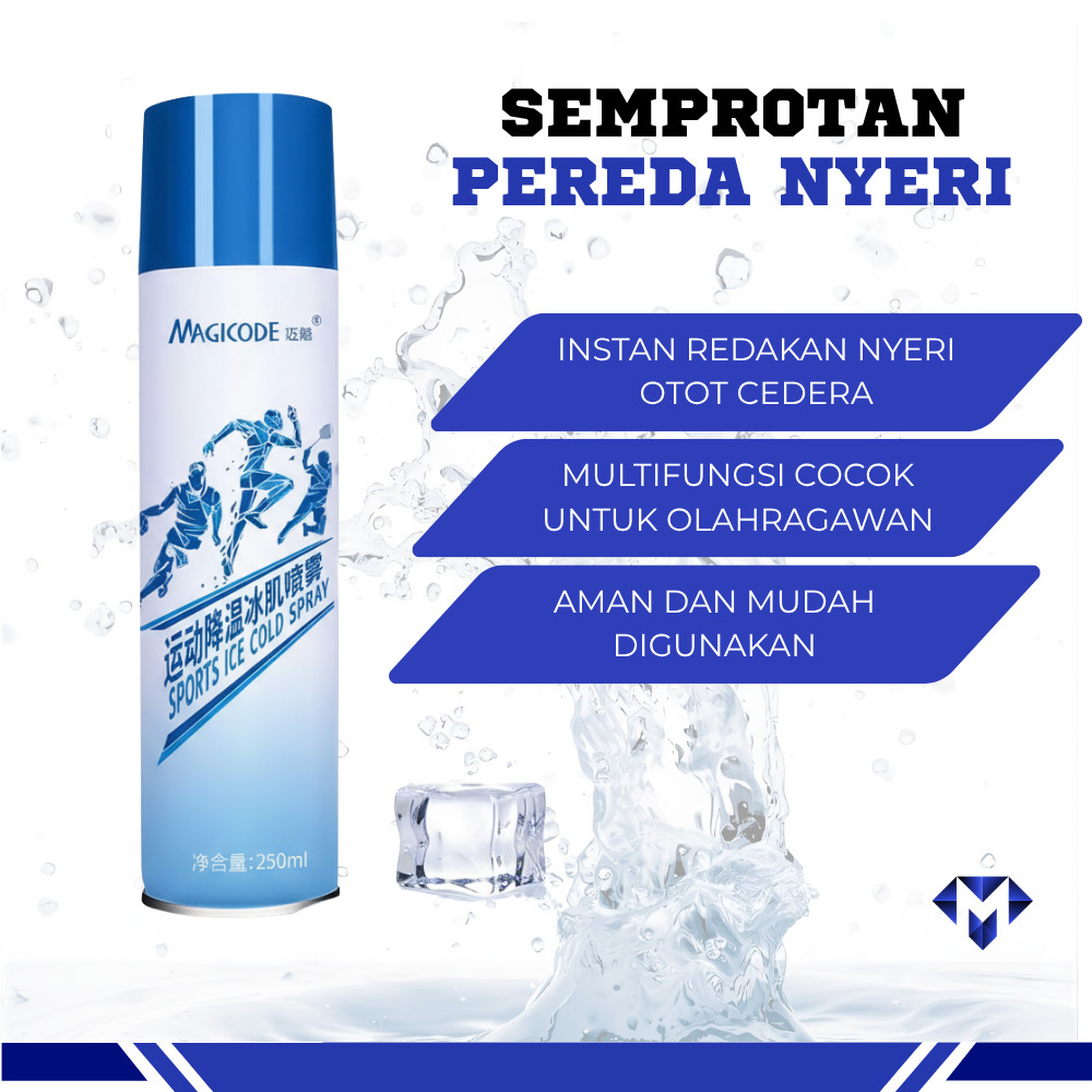 Semprotan Cedera Olahraga Pereda Nyeri Spray Anestesi Otot Kaku Keram Anti Radang Bengkak