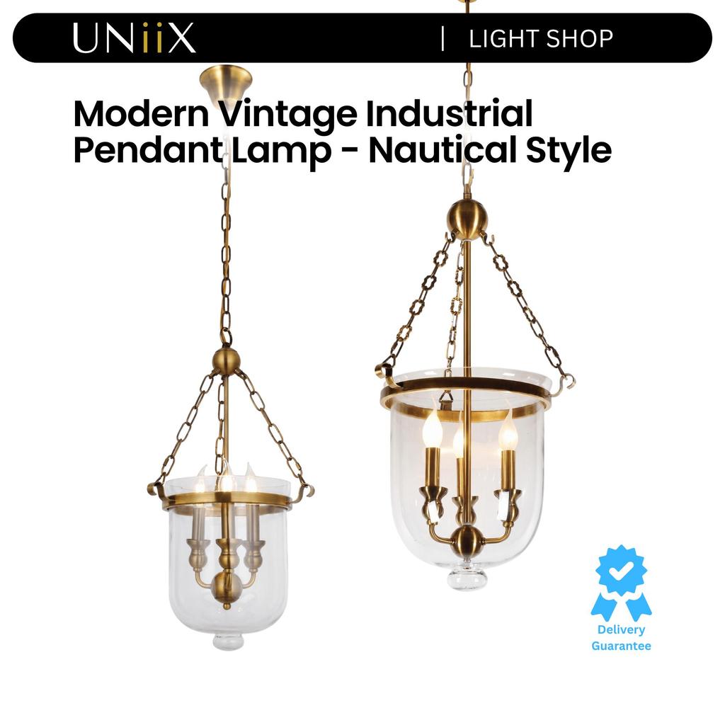 UNiiX - LG6116 GAB | Lampu Gantung Vintage Modern Untuk Teras Lampu Gantung Teras Model Amerikan Kla