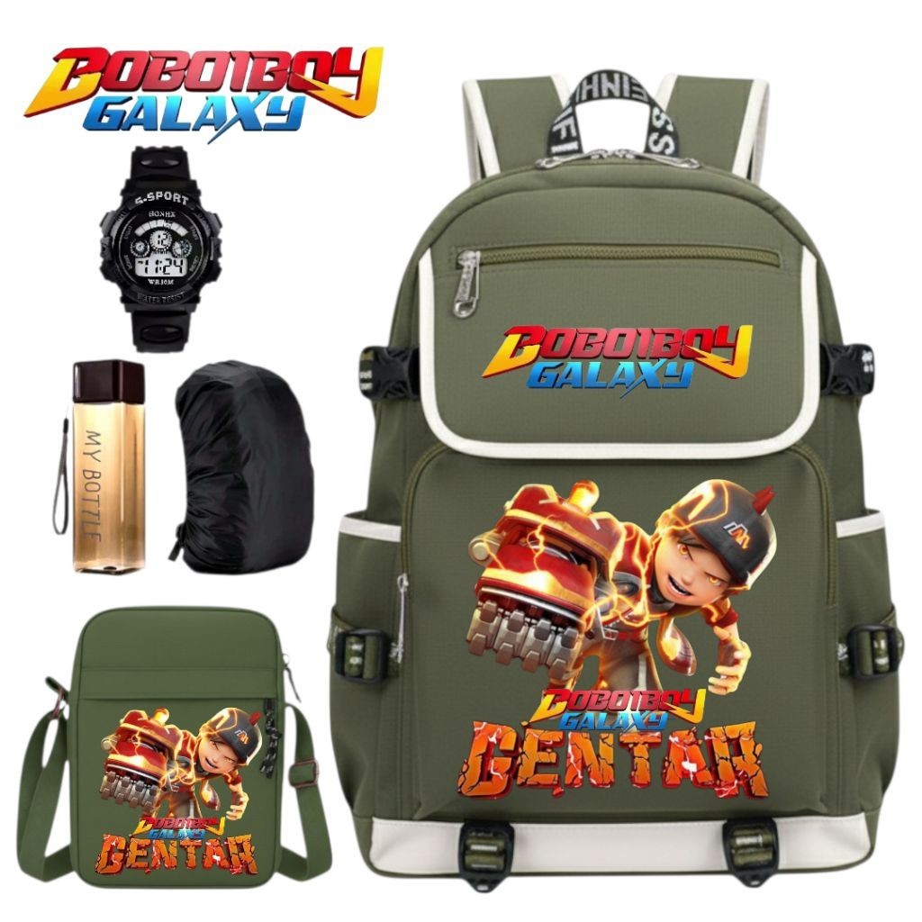 Tas Ransel Boboiboy Gentar 002 Anak Laki Laki TK SD - Tas Boboiboy Premium