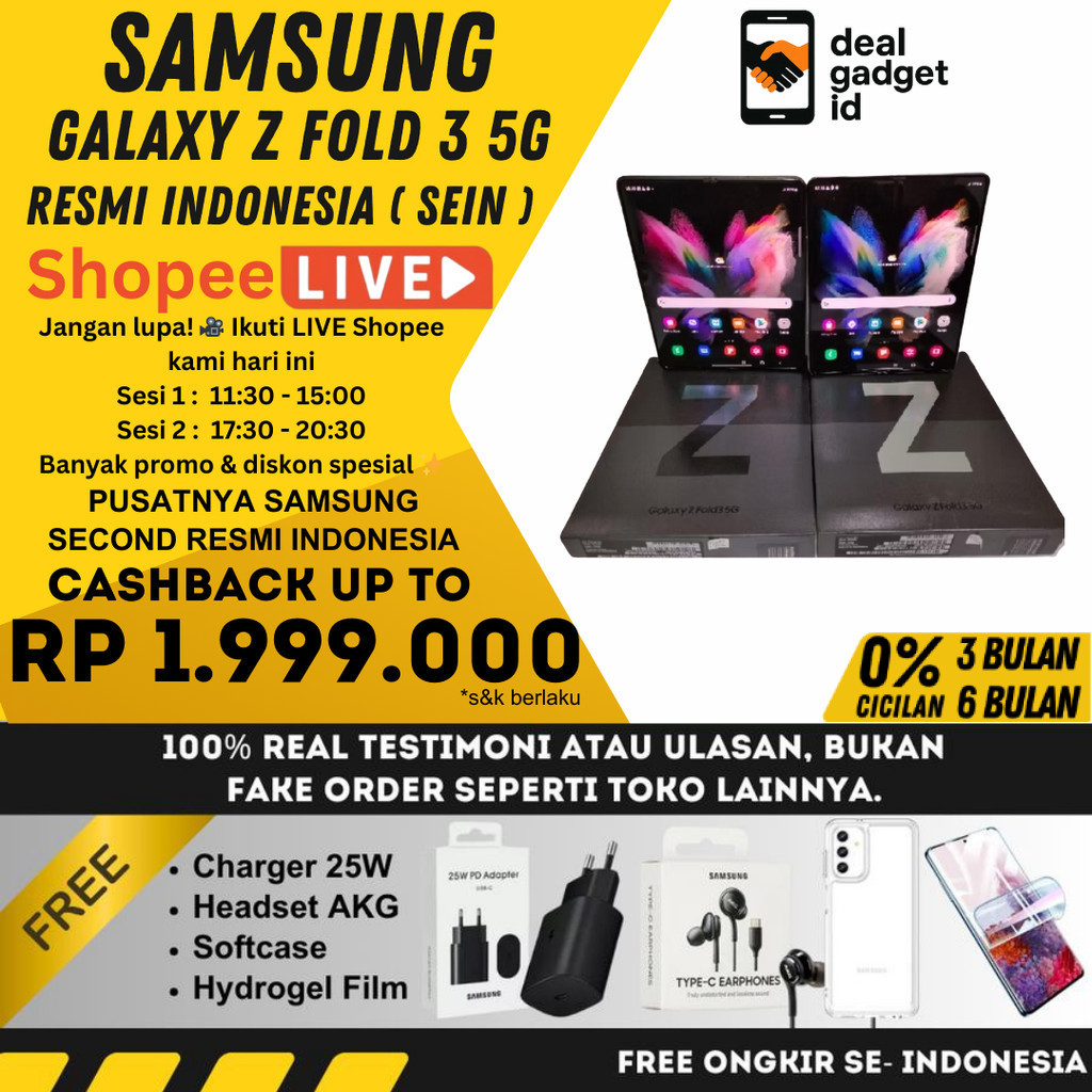 SEIN Samsung galaxy Z fold 3 5G 12GB/512GB 256GB second fullset original