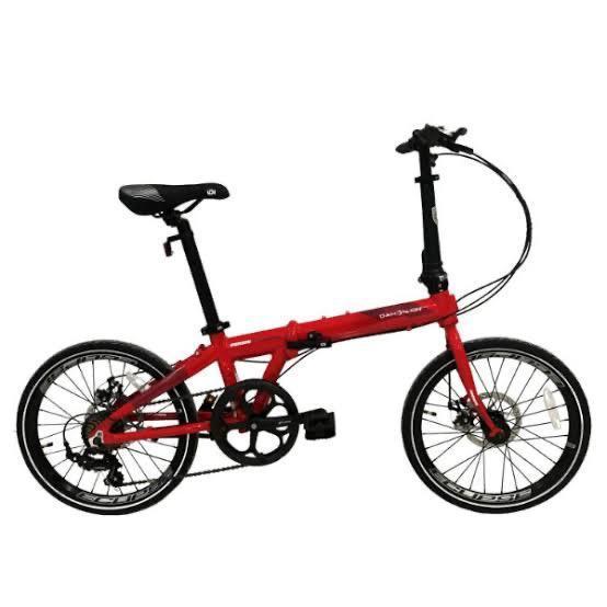 SEPEDA LIPAT DAHON ION MADISON 20 inch SHIMANO 7 SPEED ALLOY DISC NEW - RED