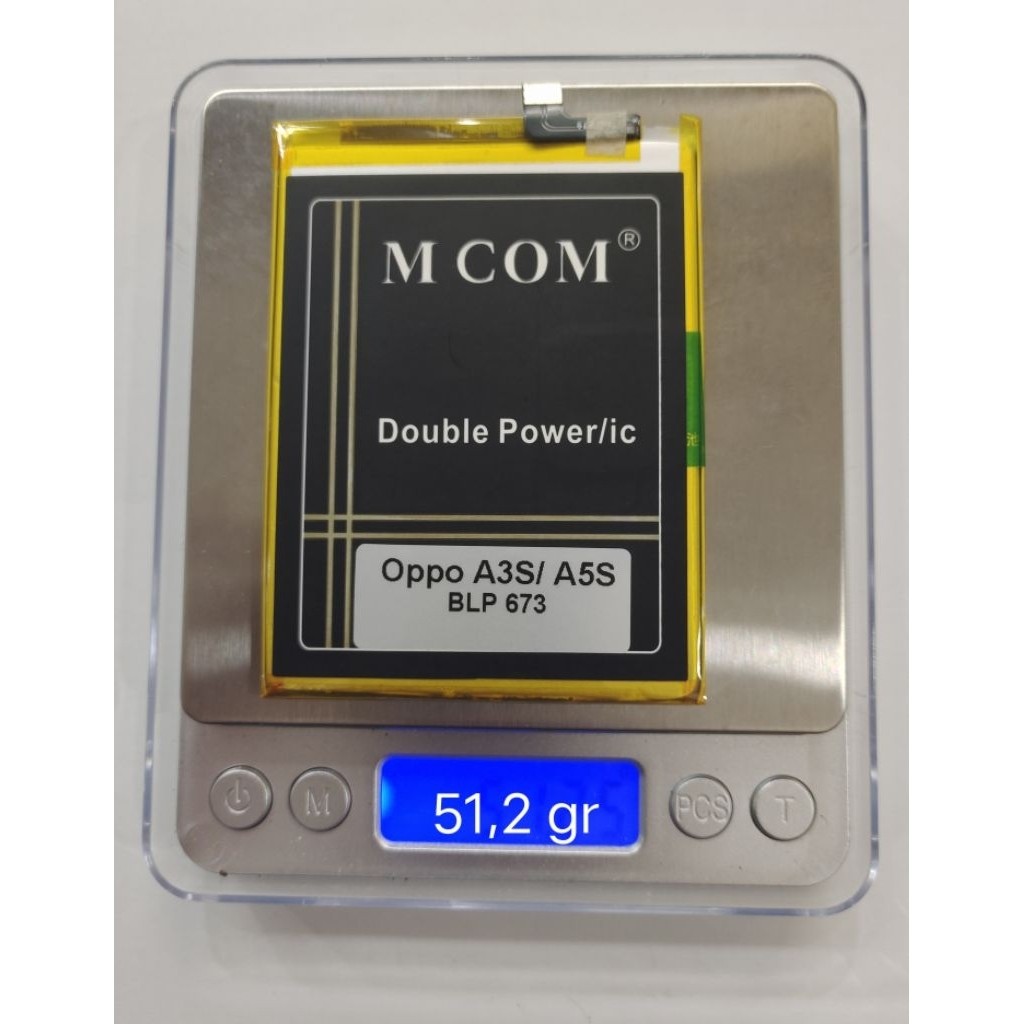 [LW] Baterai MCOM Double Power Oppo A3S / A5S BLP673