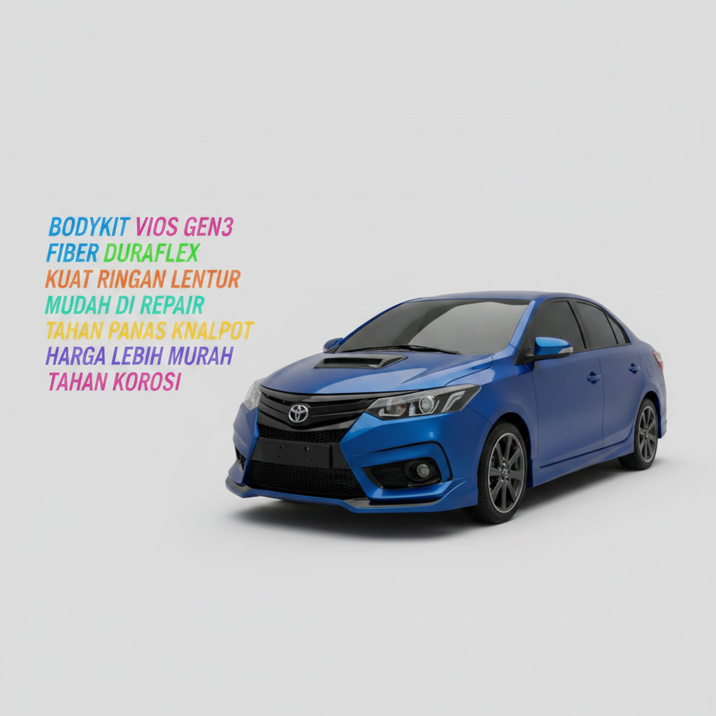 bodykit toyota vios gen3 2013-2017 body kit vios bodikit vios