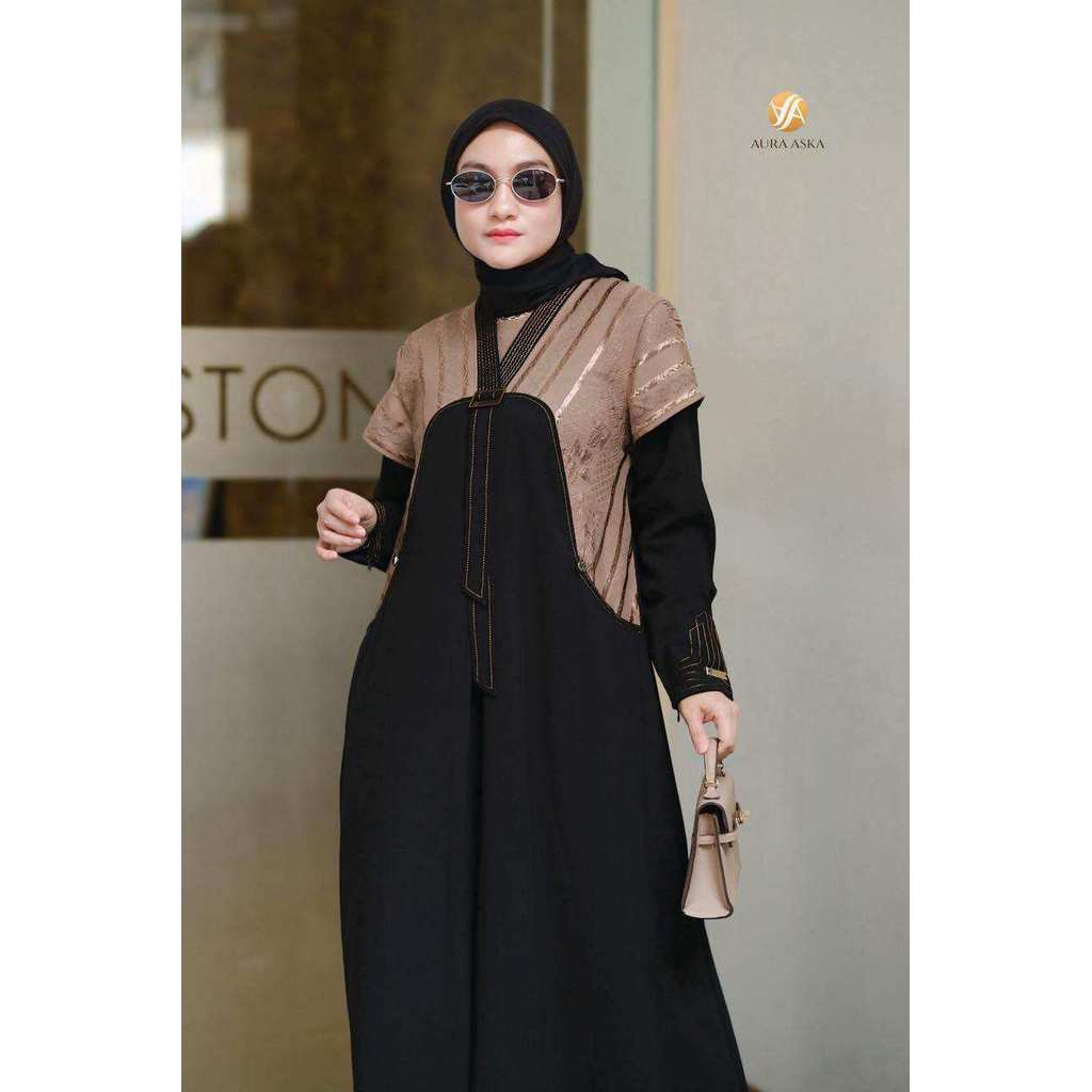 MAHALINI DRESS AURA ASKA GAMIS MUSLIM WANITA RAYA