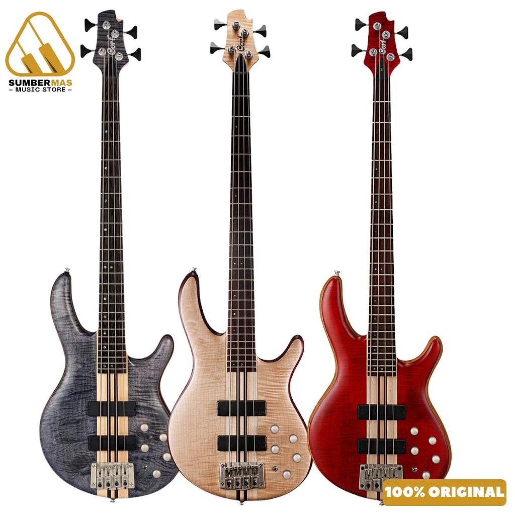 Cort Artisan A4 Plus FMMH Electric Bass Guitar - Bass Listrik Elektrik