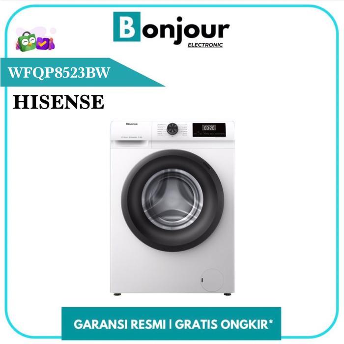 Mesin Cuci 8.5 Kg Hisense Front Loading WFQP8523BW Mesin Cuci Hisense 8.5 Kg