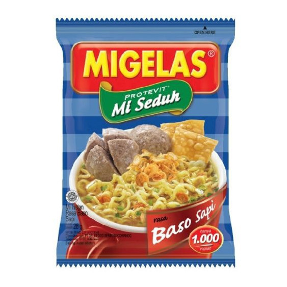 [1 RENCENG] Mi Gelas Rasa Baso Isi 10 Sachet - Mi Instan Praktis & Sehat