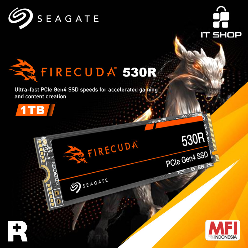 Seagate FireCuda 530R SSD M.2 NVMe PCIe Gen4 1TB/2TB/4TB