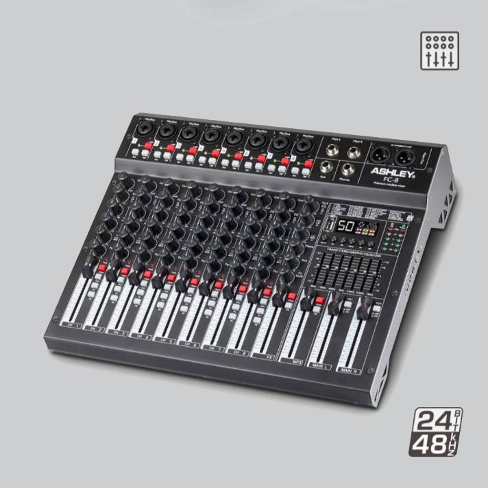 MIXER ASHLEY AUDIO  Graphic Equalizer 7 Band - Digital Multi Effect 99 DSP