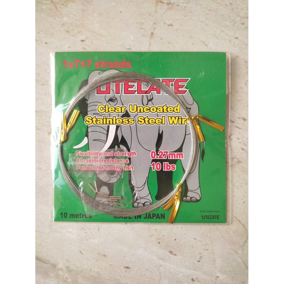 Utecate kawat neklin seling pancing - 0,27mm 10 lb