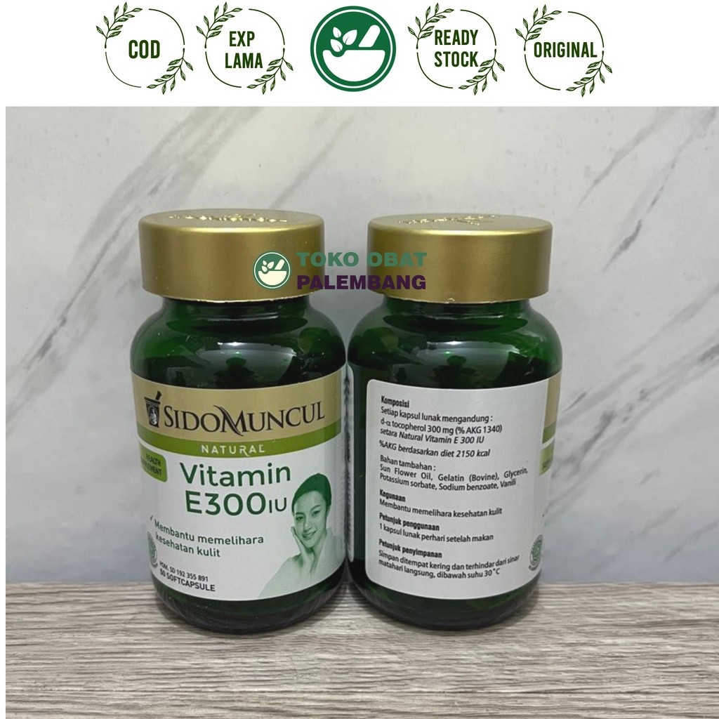 SIDOMUNCUL VITAMIN E 300 IU 50 SOFT CAPSULE VIT E 300IU SIDOMUNCUL 300 IU SDM