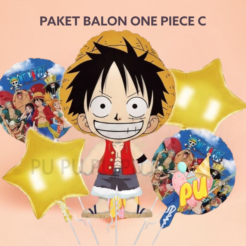 Paket Balon ONE PIECE C / Dekorasi Ulang Tahun One Piece