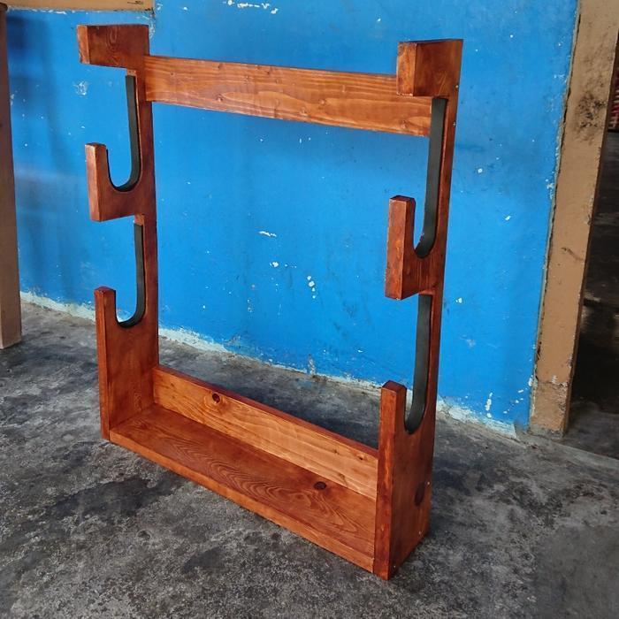 rak senapan / pancing 2 tingkat NR33