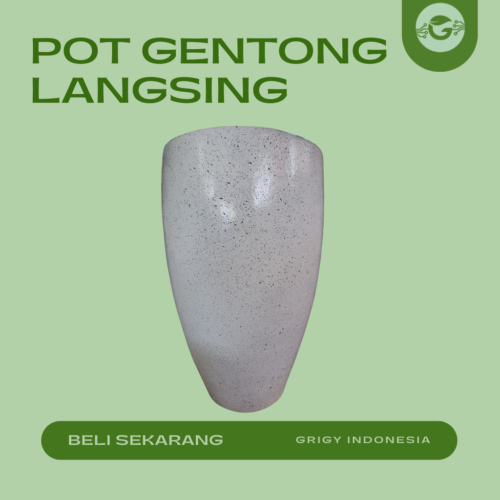 POT GENTONG LANGSING SEMEN – POT TANAMAN BETON MOTIF GRANIT ELEGAN |