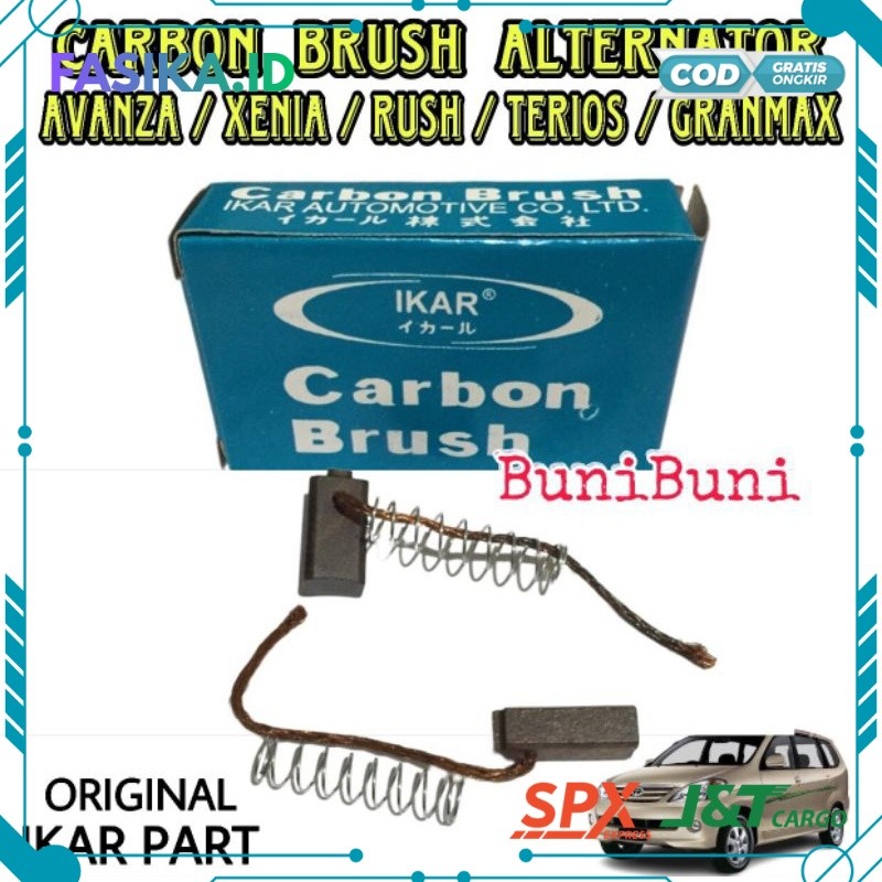 BERKUALITAS CARBON BRUSH ALTERNATOR AVANZA - Kul Cool Arang Dinamo Ampere Mobil AVANZA XENIA RUSH TE