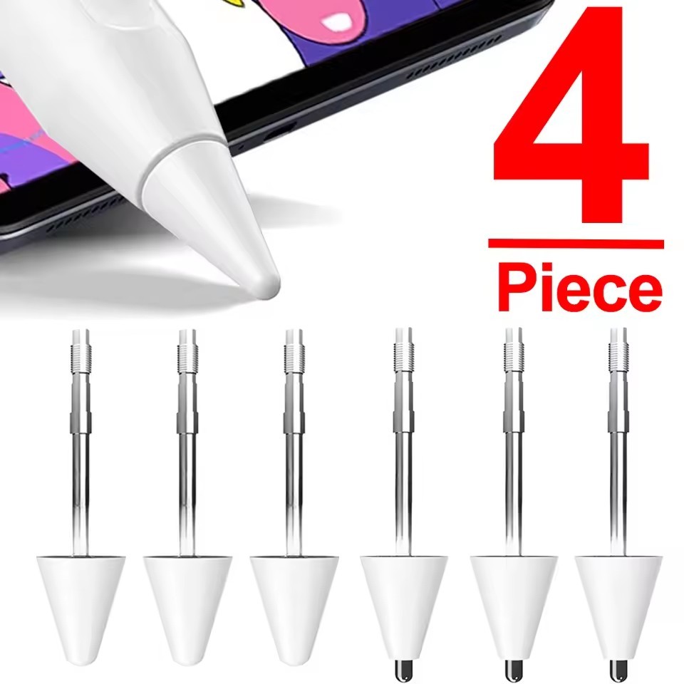 1/4PCS Replacement Stylus Pen Tips for Xiaomi Redmi Smart Pencils Nib Metal Wear-resistance Spare Pe