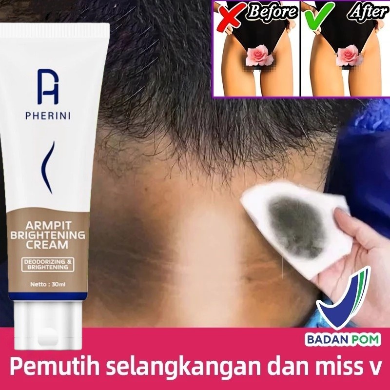 PHERINI Armpit Brightening Cream Perawatan Kulit Gelap Ketiak Selangkangan Mencerahkan Meratakan War