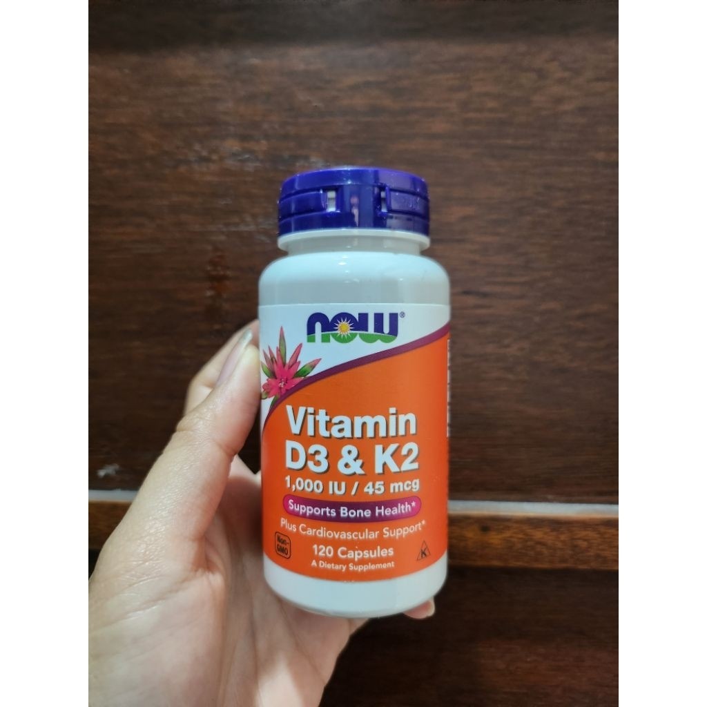 Now Foods Vitamin D3 K2 1000iu 120 Capsules