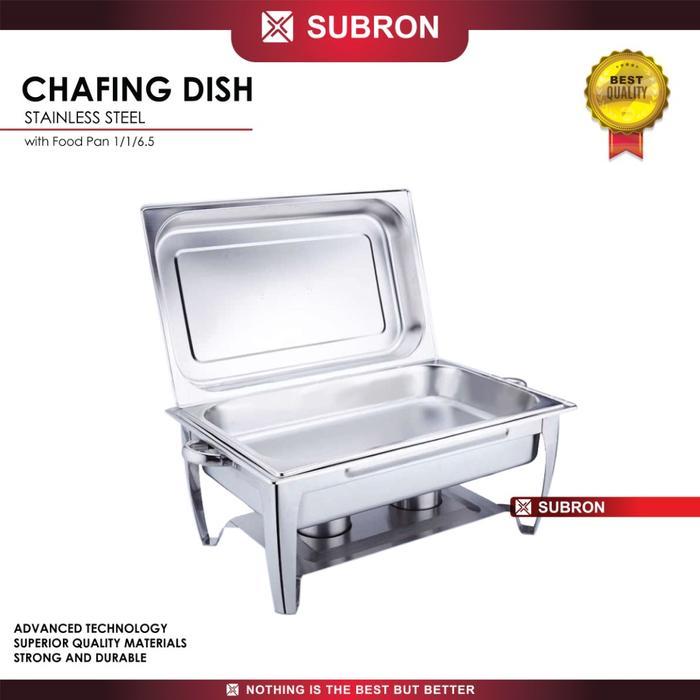 SUBRON Chafing dish 9L pemanasan makanan wadah saji stainless chafer - Chafing dish