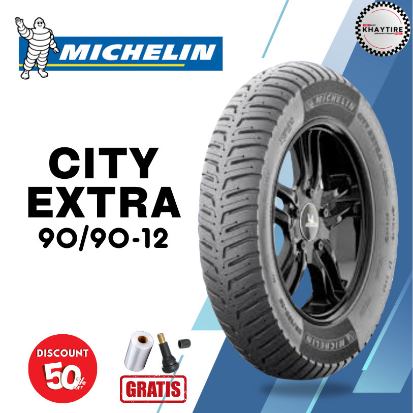 Ban Motor MICHELIN CITY EXTRA 90/90 Ring 12 Tubeless