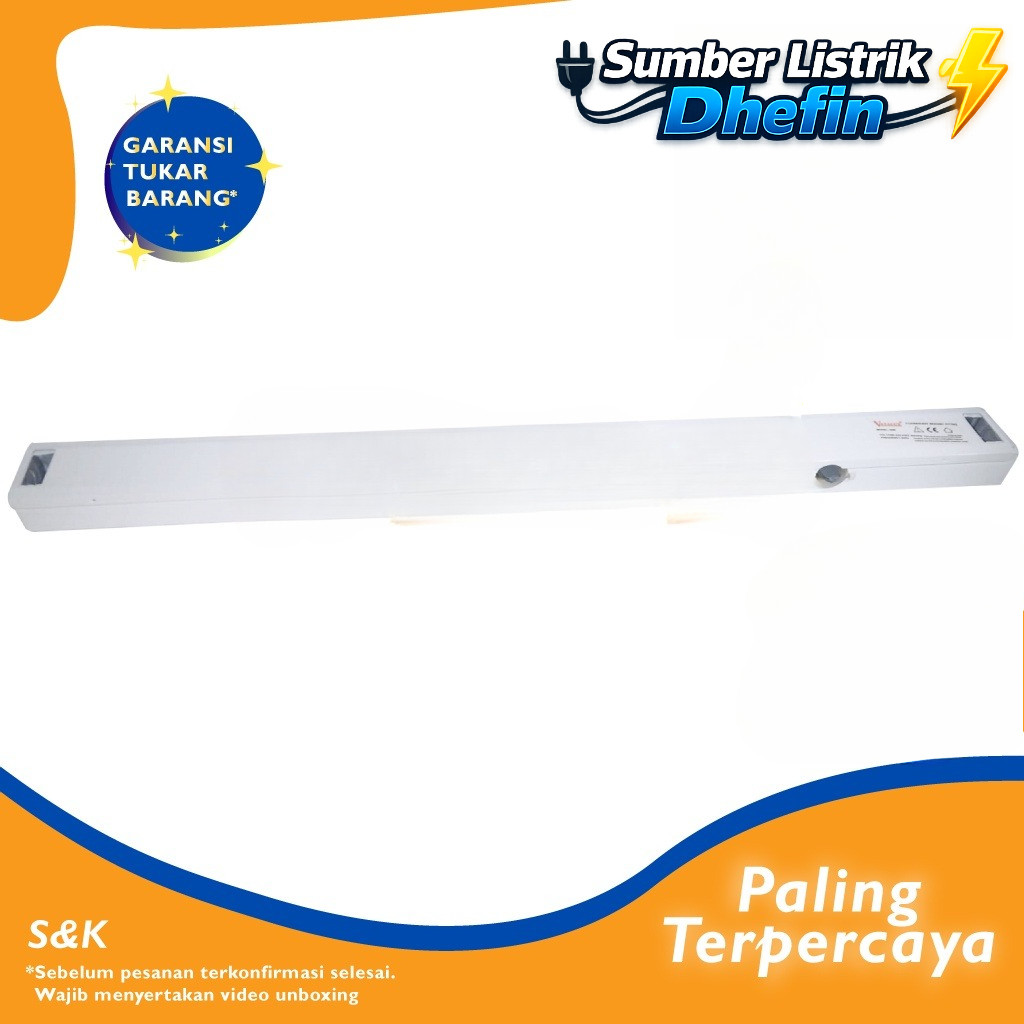 KAP LAMPU VATALUX 20 / 40 WATT - KAP LAMPU BALOK T8 VATALUX 20w / 40w