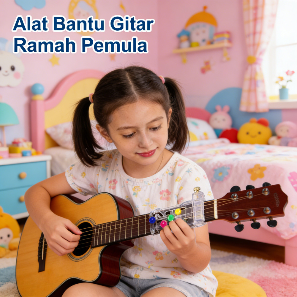 Guitar Buddy Aid Button Chord Anti Pain Tombol Alat Belajar Pengajaran Gitar