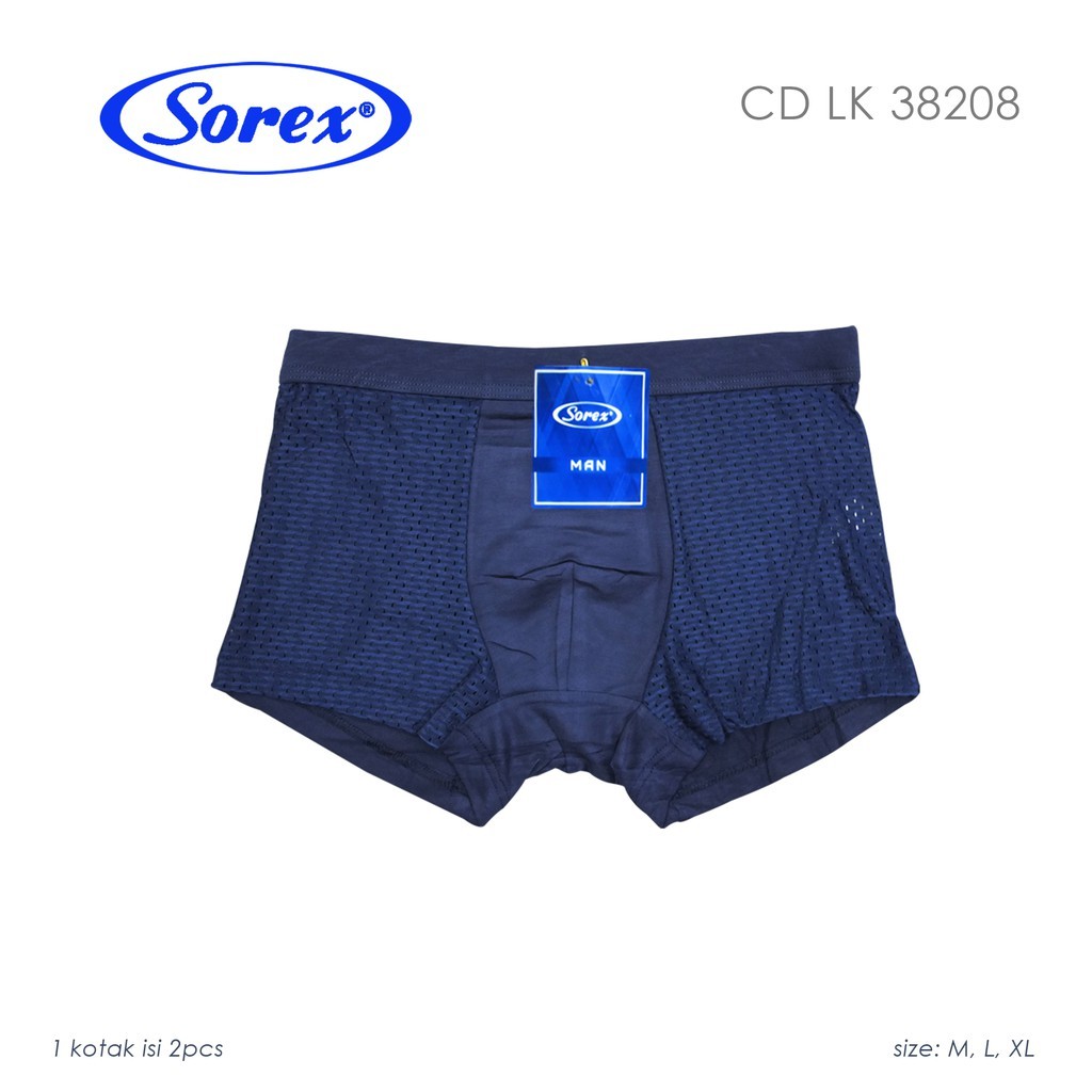 GROSIR 1 LUSIN Isi 2 Pcs - Sorex Man Cd Boxer Pria Dewasa 38208