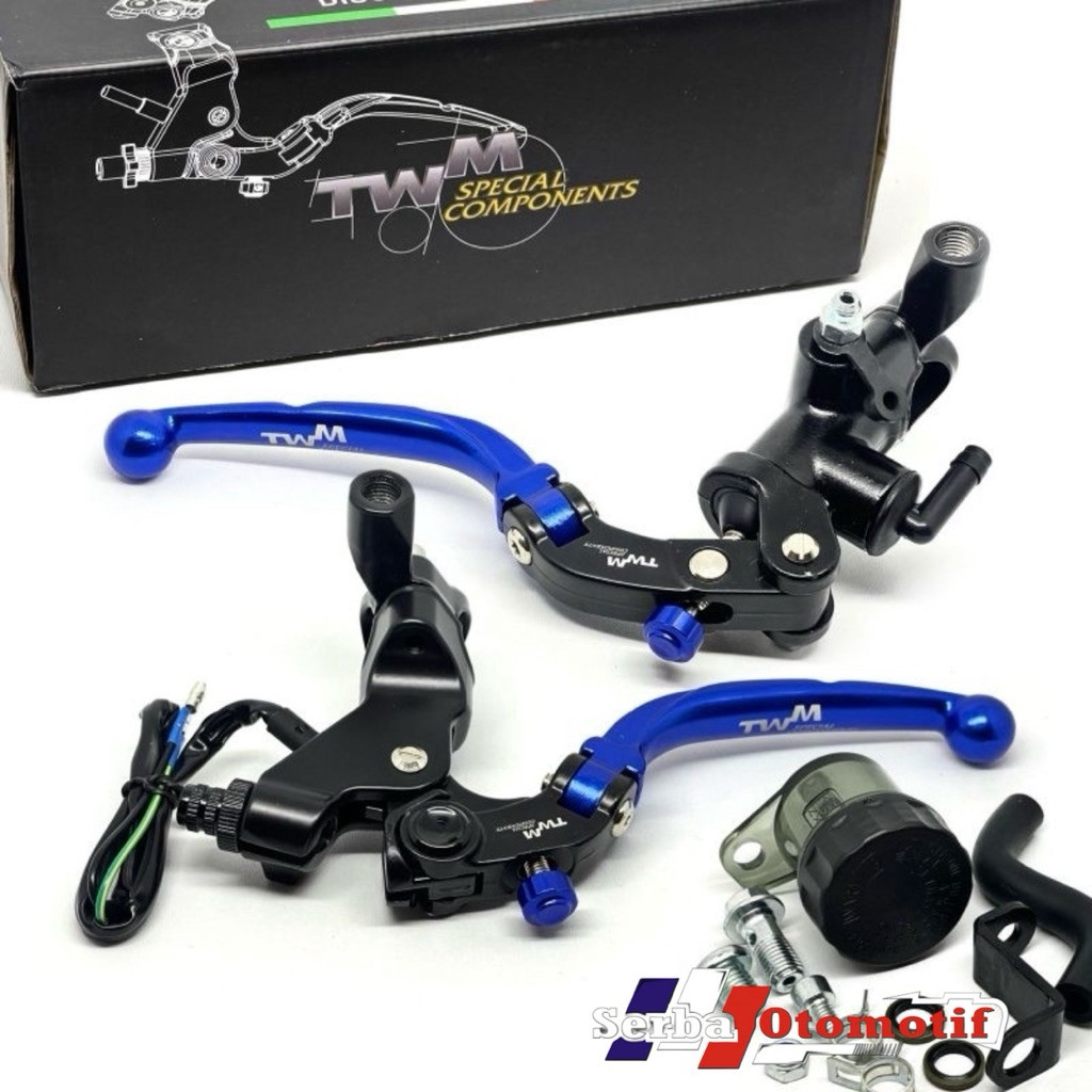 (Domino077) HANDLE MASTER REM ACCOSSATO TWM LB05 MODEL RCB S1 RADIAL 1SET KANAN KIRI KOPLING + 1 TAB