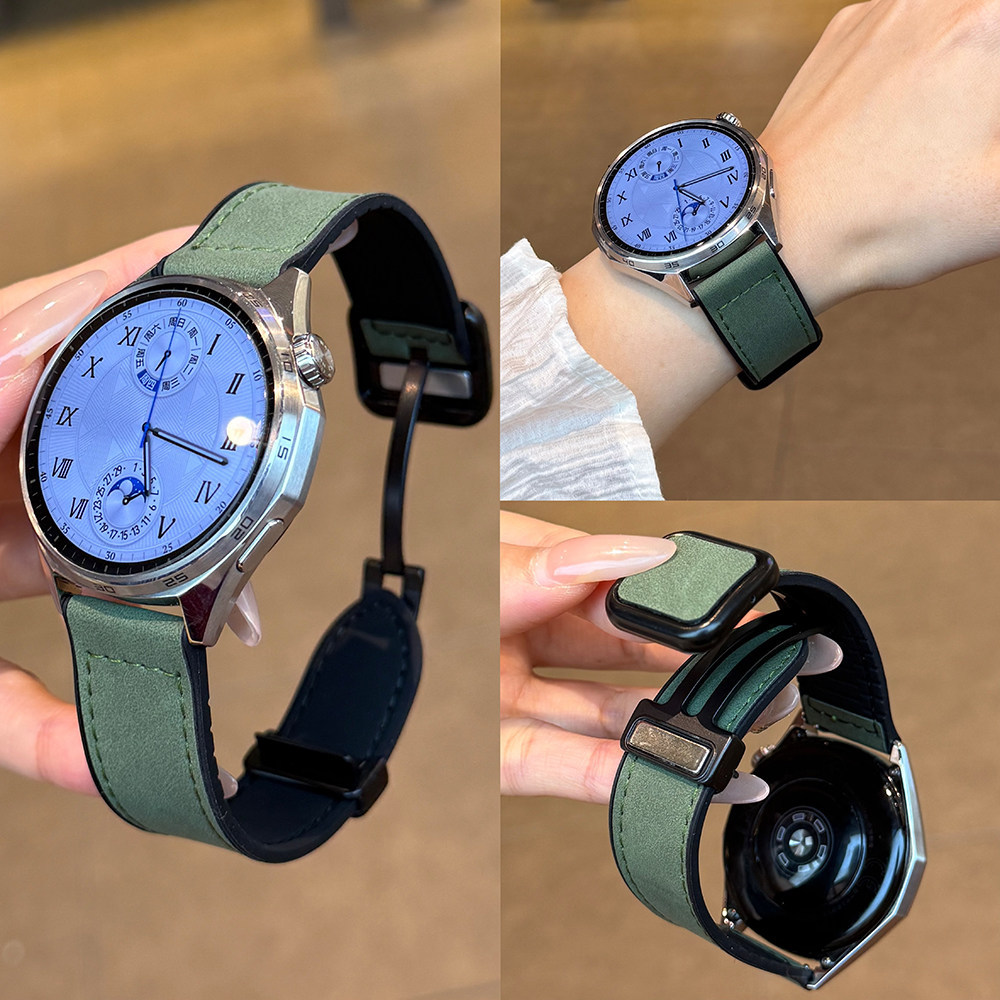 Kulit strap For HUAWEI Watch GT 5 4 3 Strap / Samsung Galaxy Watch STRAP 20MM/22MM Watch strap Brace