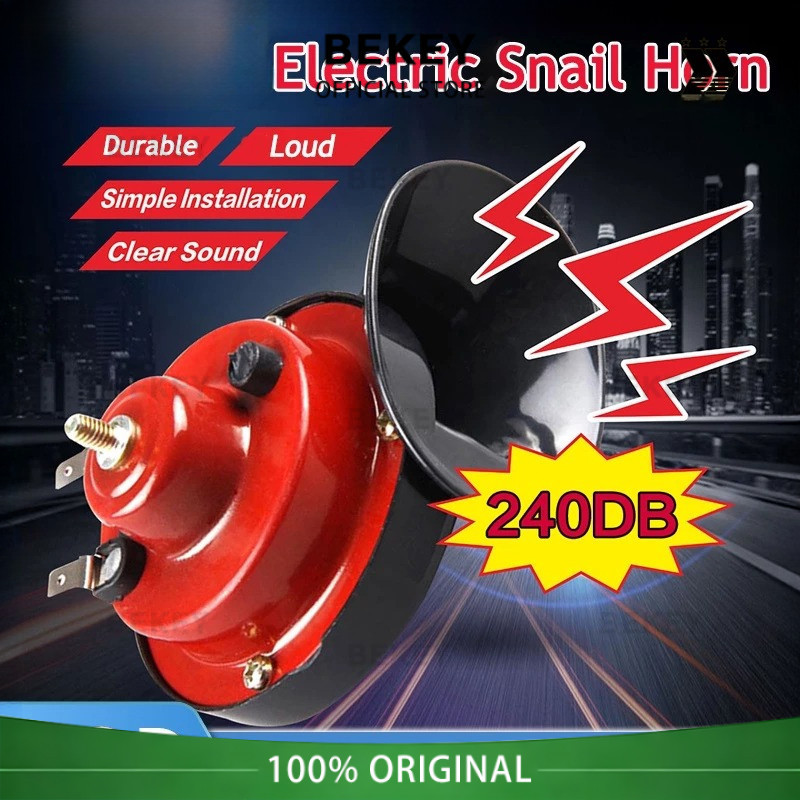 BEKEY Klakson Keong waterproof anti air double + Aksesoris Motor mobil 12 V Suara Seperti Denso Dan 