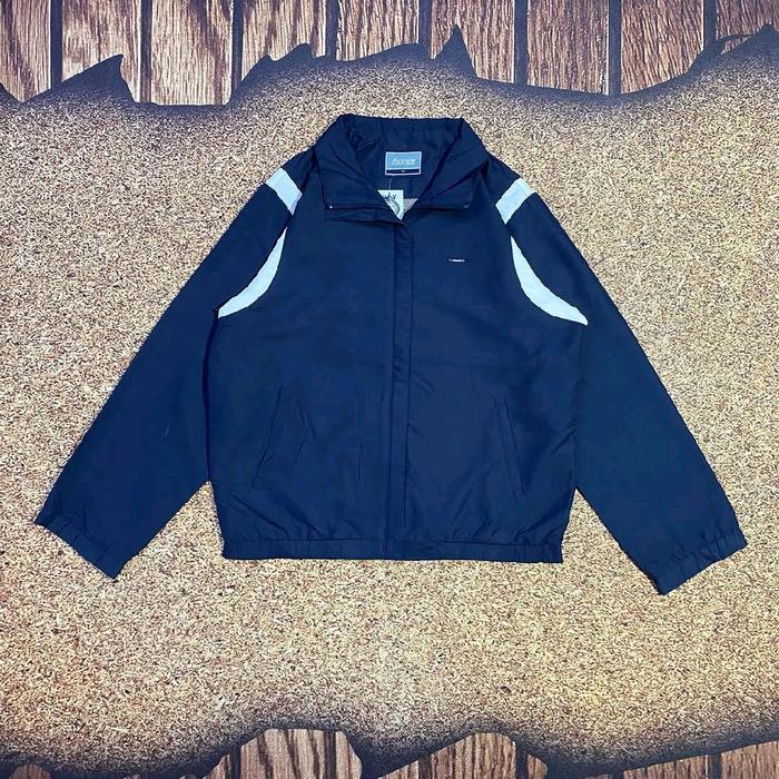 jaket windbreaker pria navy NASSAU SPORTS WEAR jaket outdoor pria motoran casual murah bagus size L
