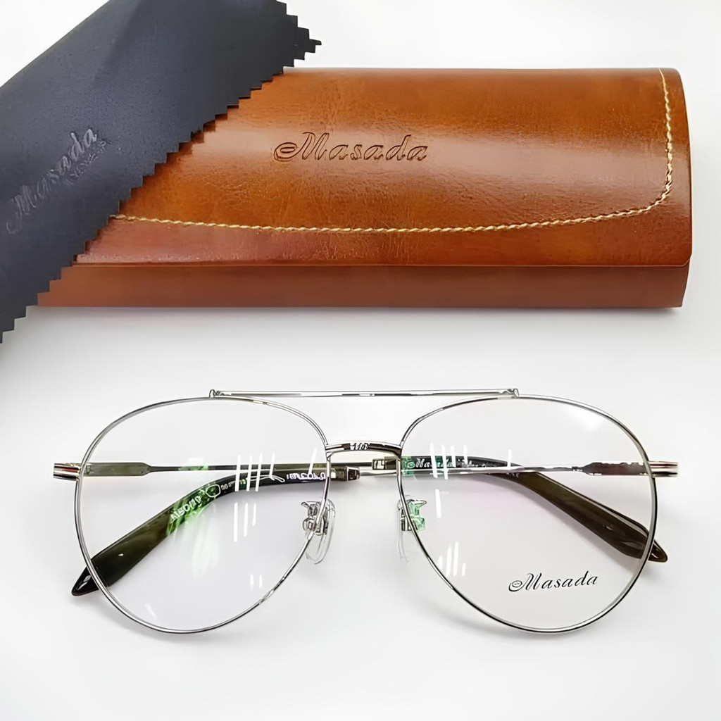 Kacamata Masada AVIATOR Kacamata Double Bridge Bulat Round Original Classic