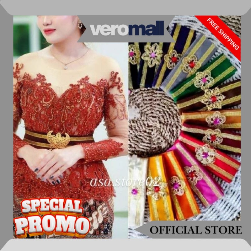 Ikat Pinggang Wanita Free Bros//OBI BLUDRU Obi Kebaya Bali/Ikat Pinggang Kebaya/Flash Sale JM