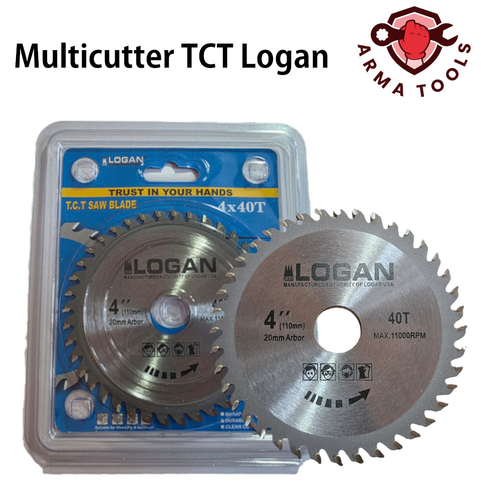 Multicutter TCT Logan 4x40T Saw Blade/ Mata Pisau/ Mata Potong/ Circular Saw/ Table Saw