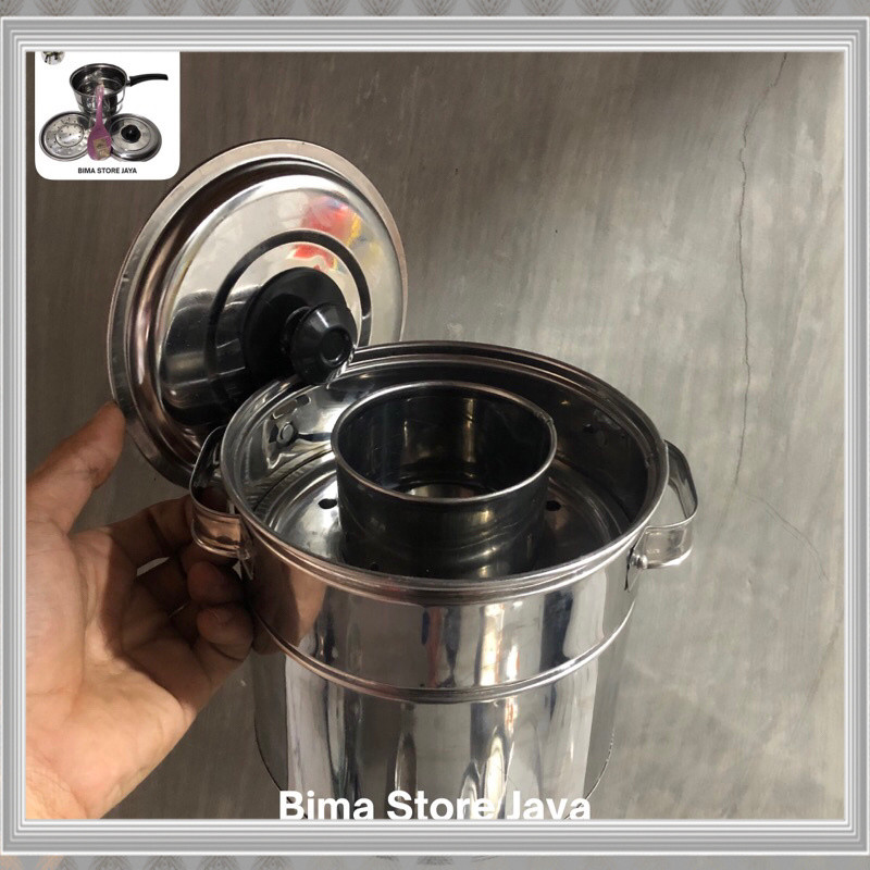 Termurah DANDANG BAKSO CEBOL SUPER MINI 16cm TUTUP STAINLES LENGKAP CENTONG CAPIT Terlaris